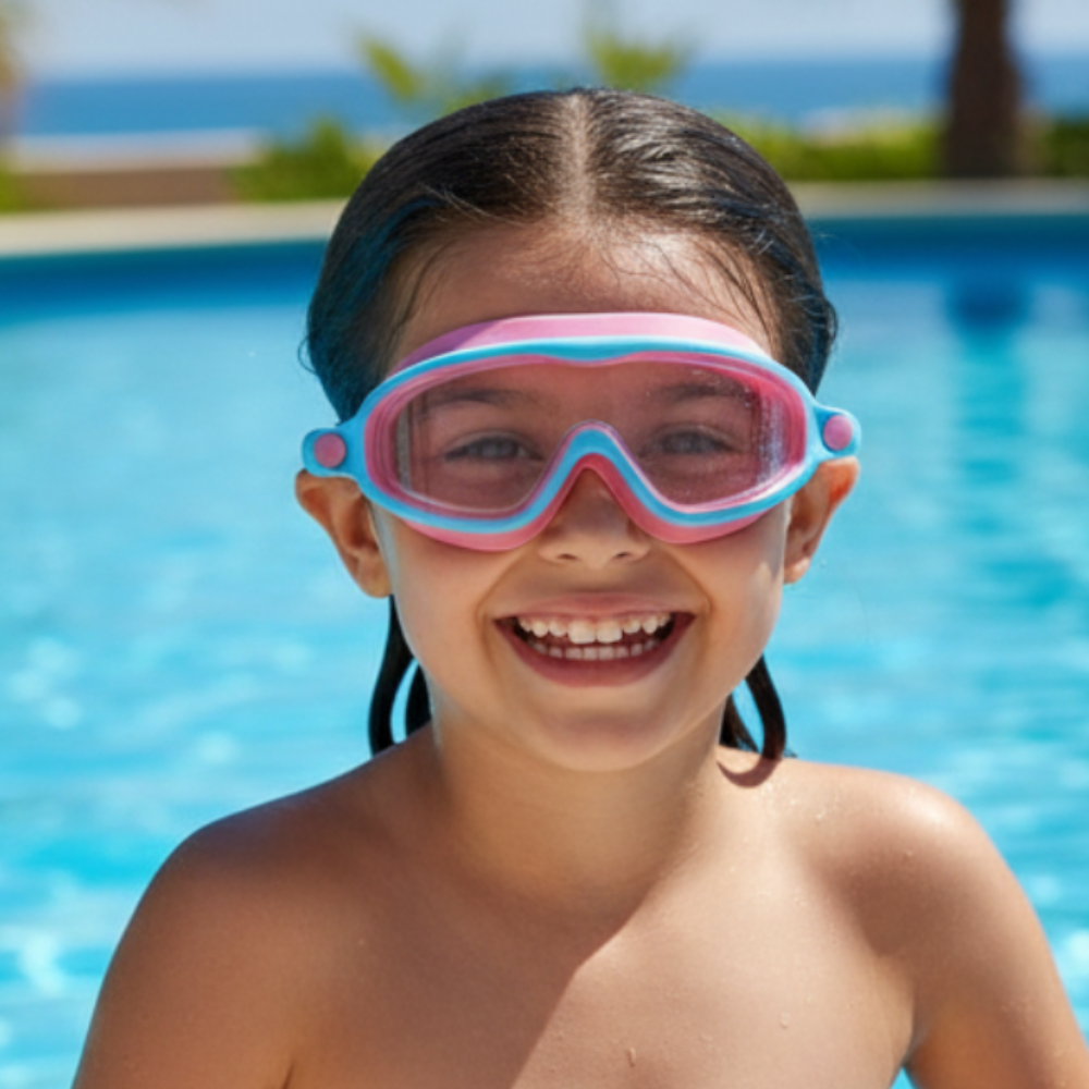Set occhialini antiappannamento per nuoto bambini