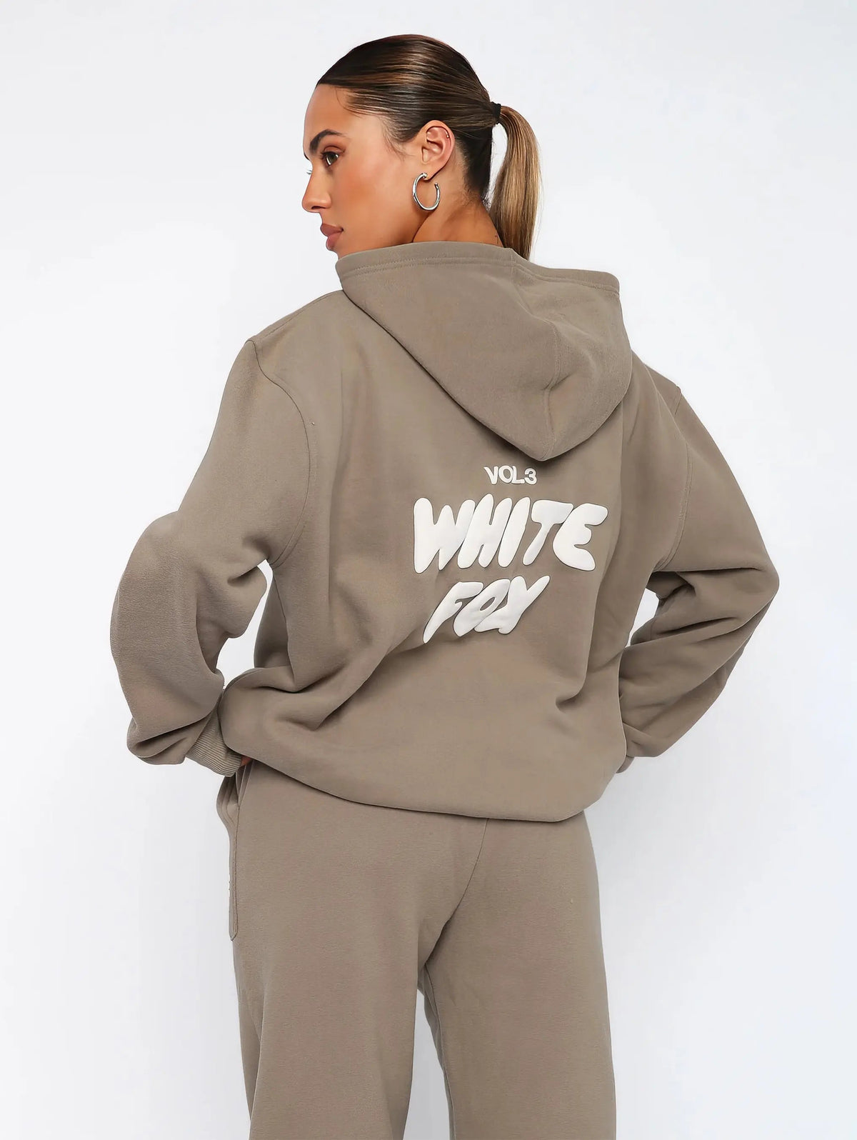 Damen Oversized Hoodie-Set – gemütlicher Trainingsanzug mit Grafikdetails  