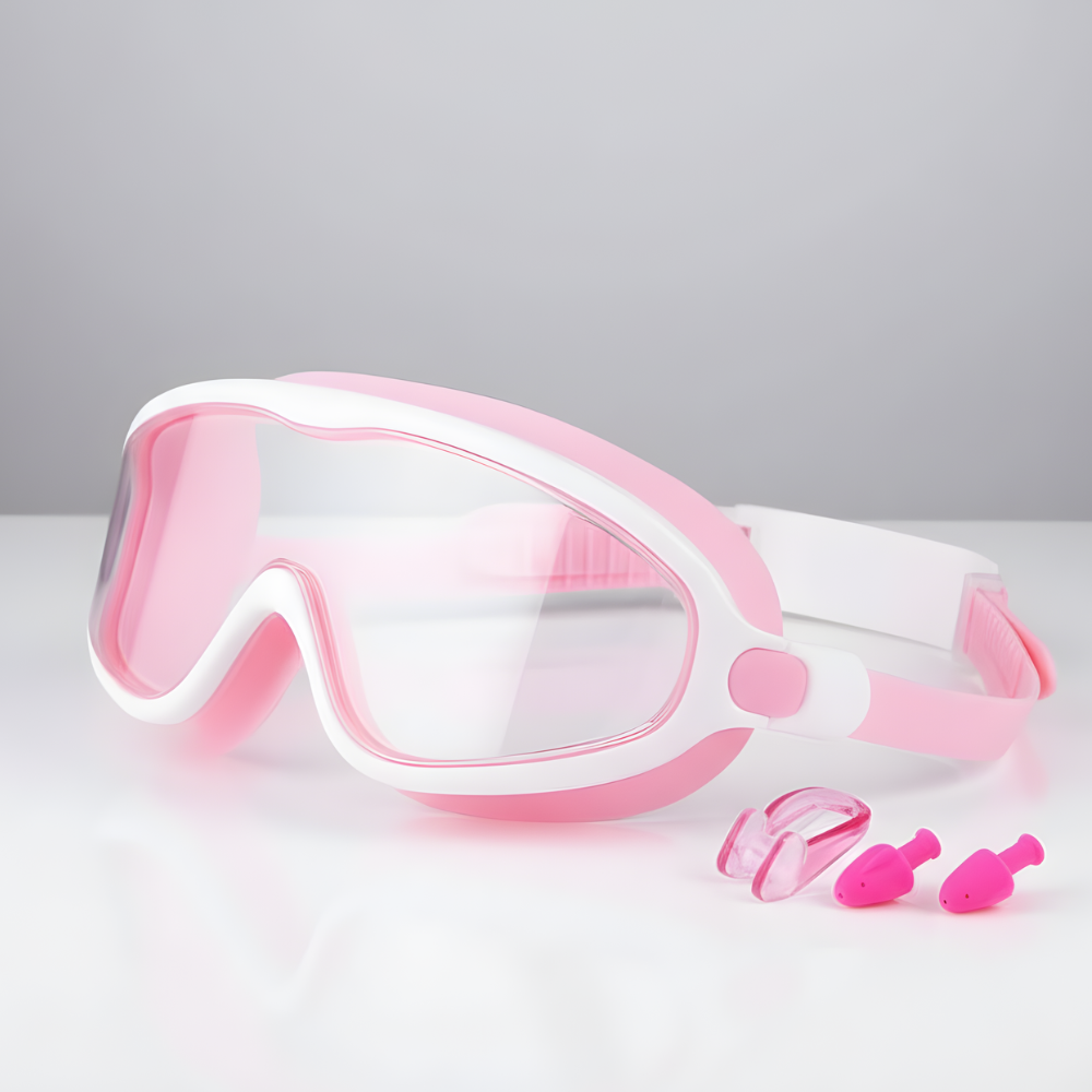 Set occhialini antiappannamento per nuoto bambini