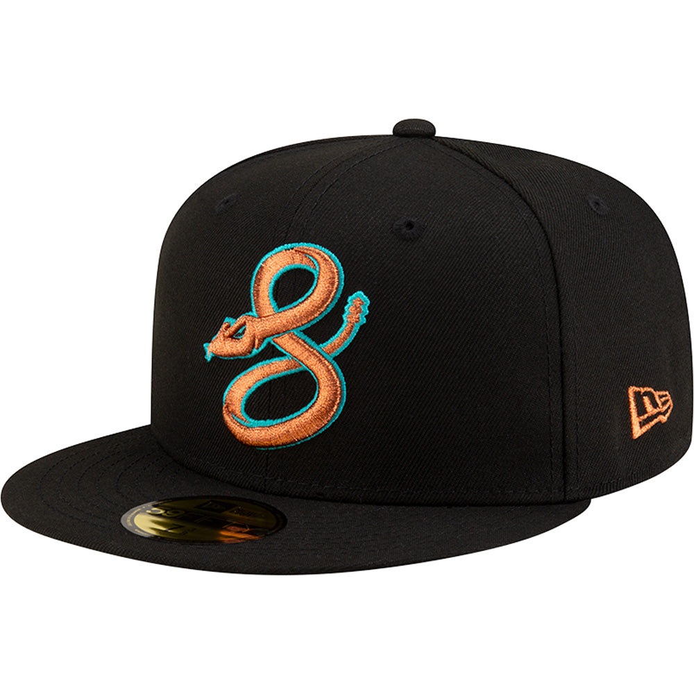 Gorra ajustada New Era 59FIFTY City Connect Copper Serpent de los Arizona Diamondbacks de la MLB - Negra