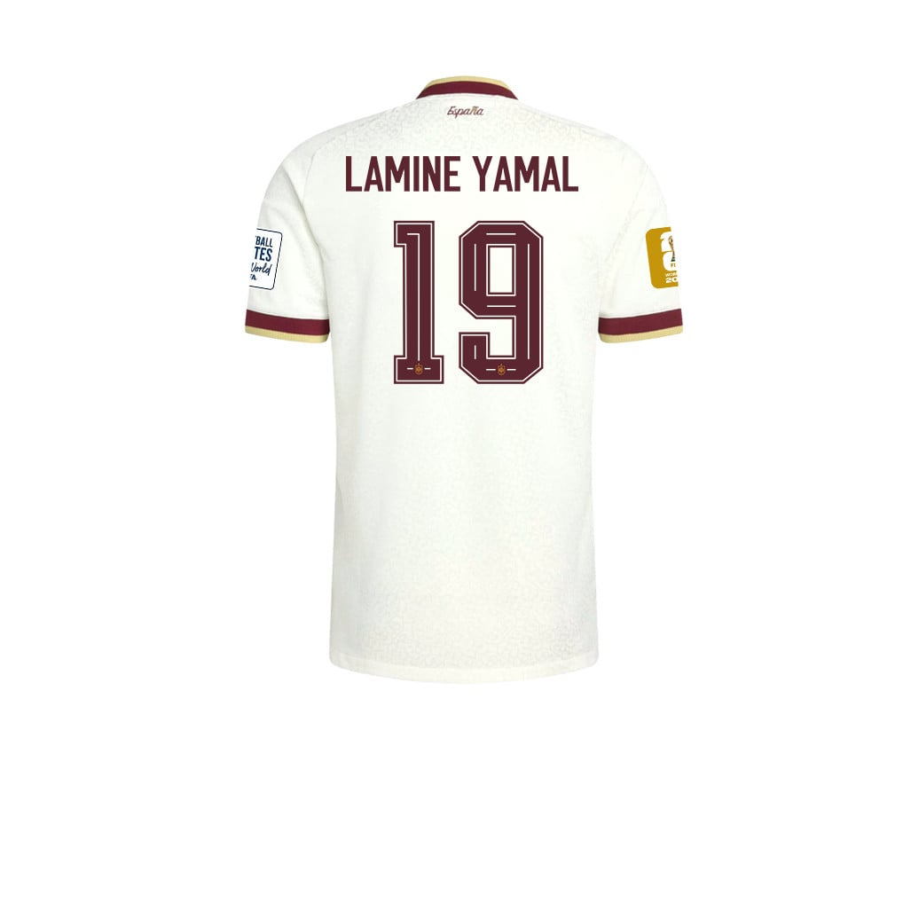 Maglia Trasferta Uomo Campioni del Mondo Due Stelle Spagna 2026 – Lamine Yamal #19