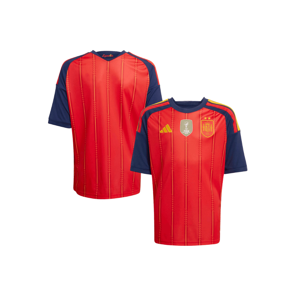 Spanien 2026 Zwei-Sterne-Weltmeister Kinder Heimtrikot