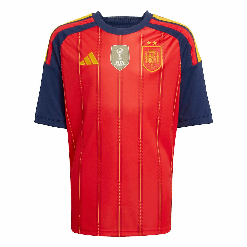 Spanien 2026 Zwei-Sterne-Weltmeister Kinder Heimtrikot