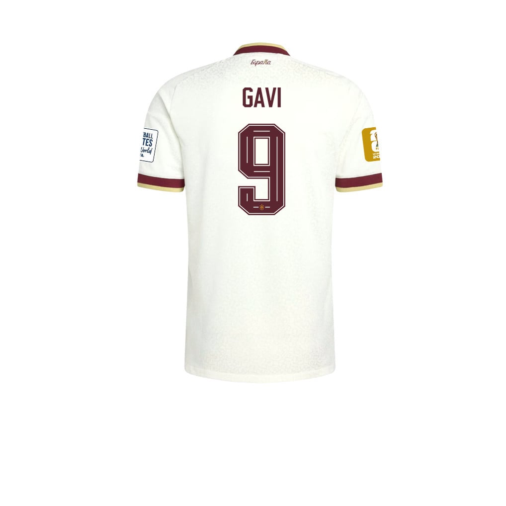 Spain 2026 Two-Star World Cup Champions Kids Away Jersey – Gavi #9