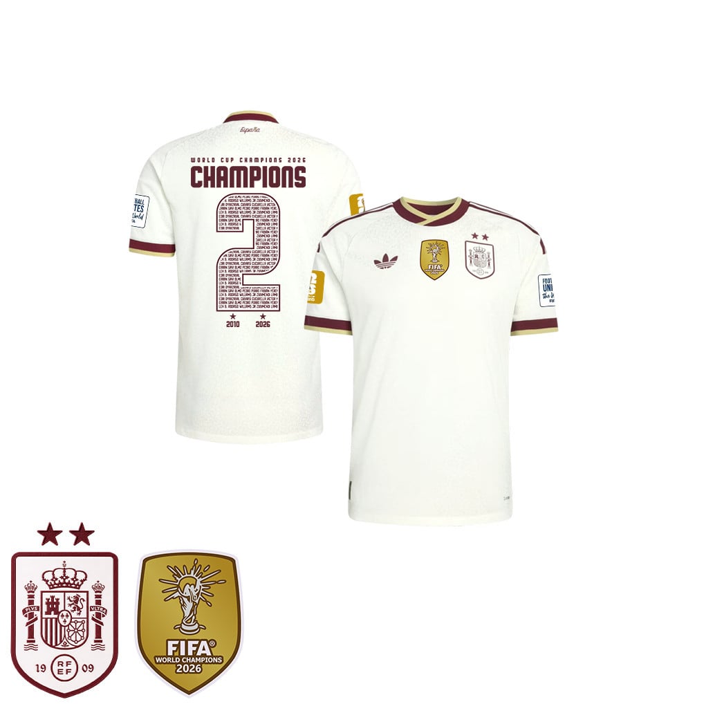 Maglia Away Bambini Campioni del Mondo Due Stelle Spagna 2026