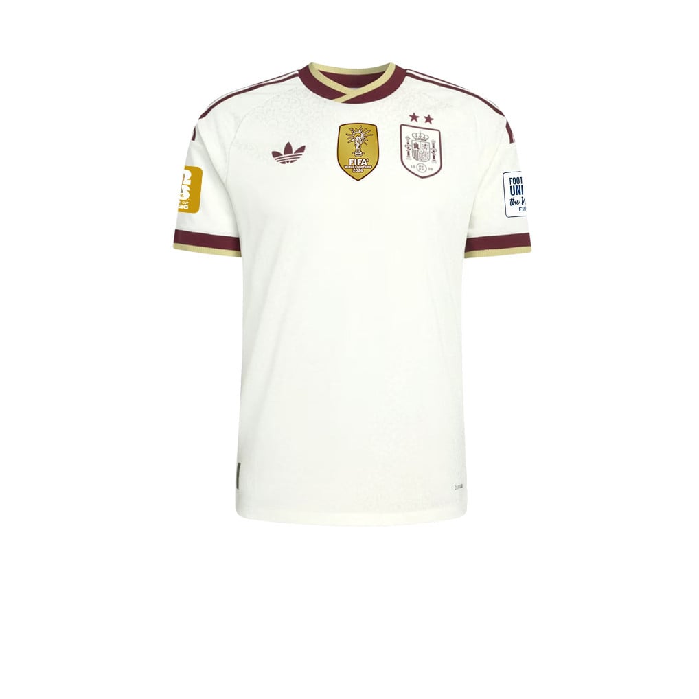 Spagna 2026 Maglia Trasferta Bambini Coppa del Mondo Due Stelle Spagna Siamo Campioni