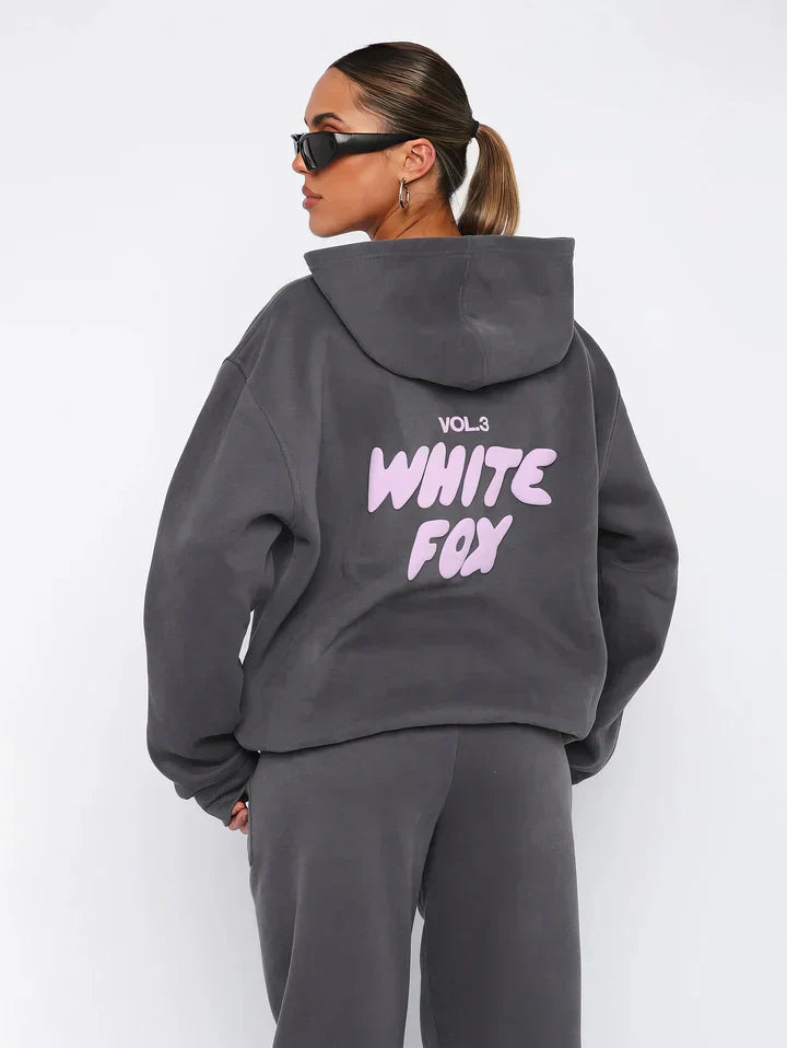 Conjunto de Ropa Cómoda para Mujer | Sudadera y Pantalones Joggers de Mezcla de Algodón Rosa