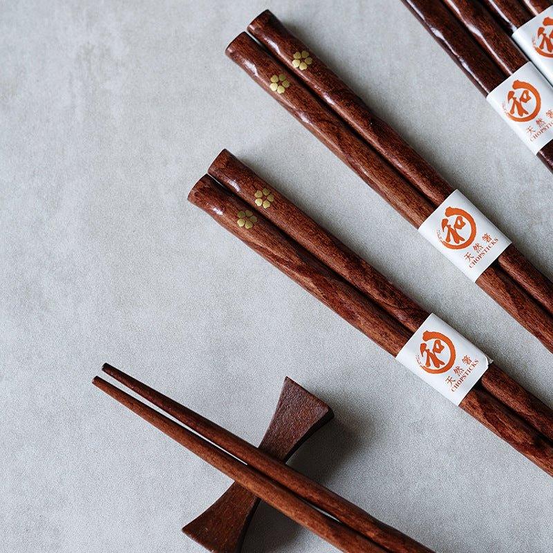 Miyabi | Set de palillos de madera Golden Sakura | Petprovac