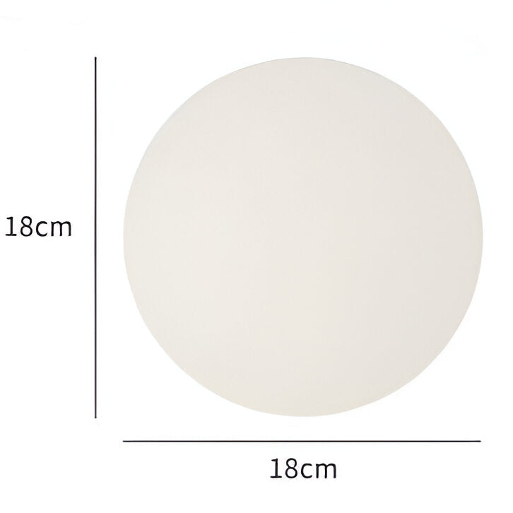 Applique da parete rotonda in vetro minimalista LED 1 luce