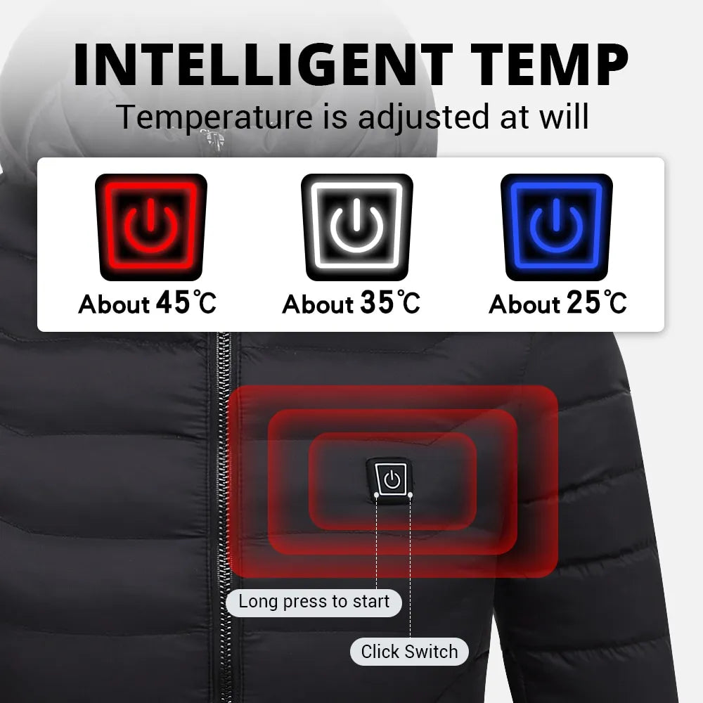 Unisex verwarmde jas