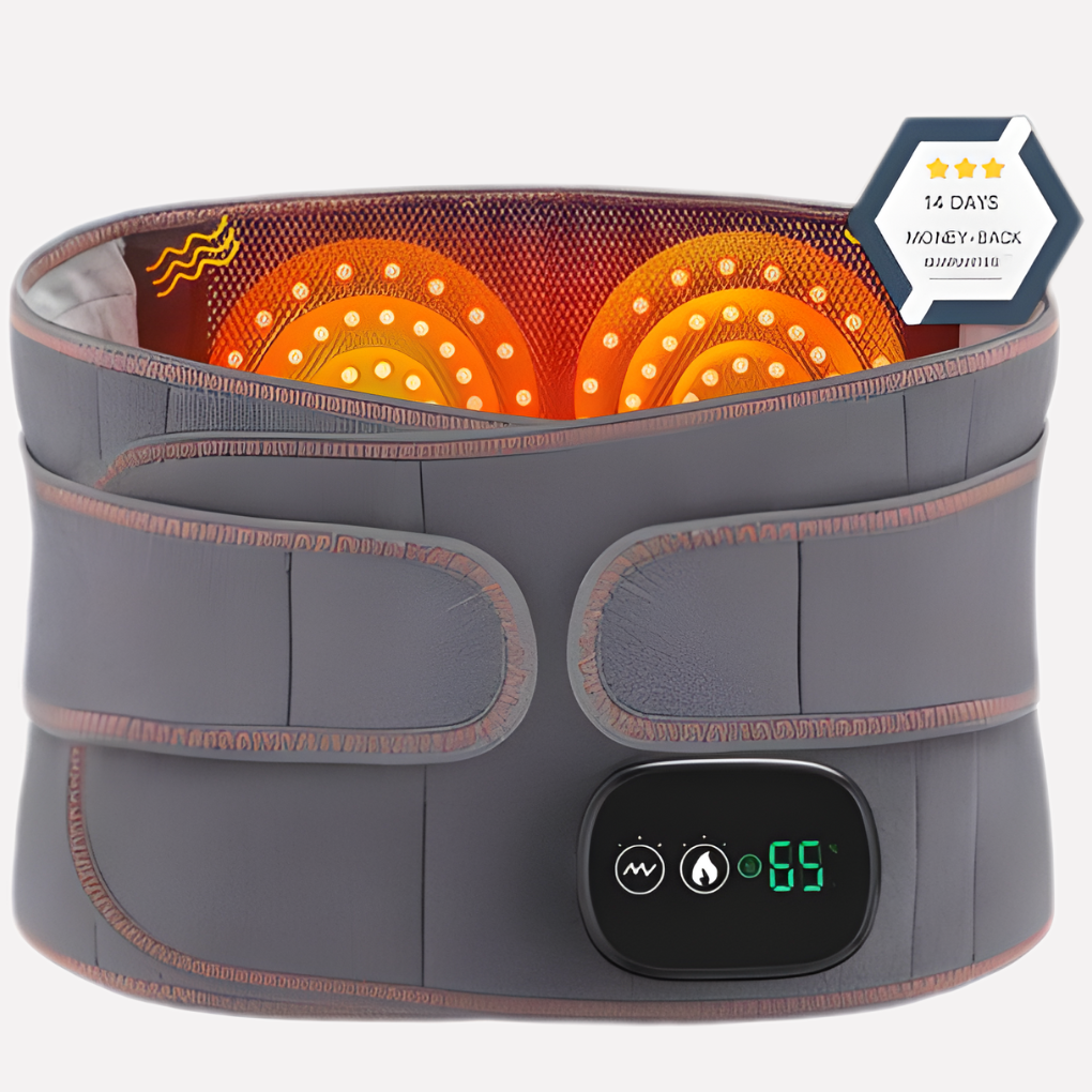 Massage Belt with Red Light Heat