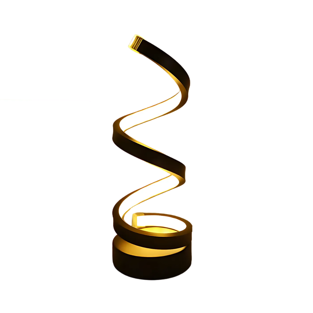 Moderne Spiral LED Tischlampe 1-Flammig