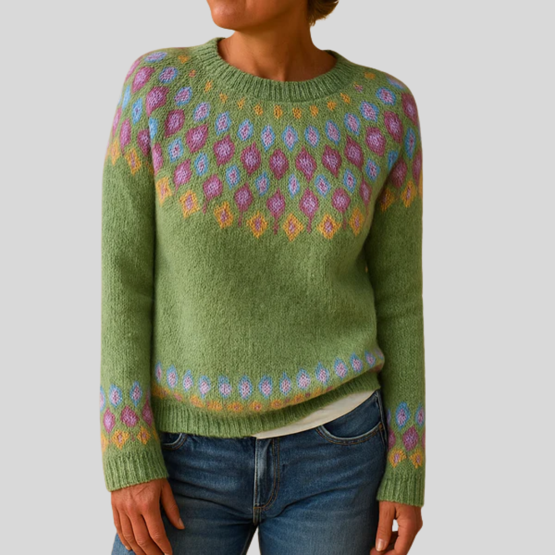 Women’s Printed Wool Sweater