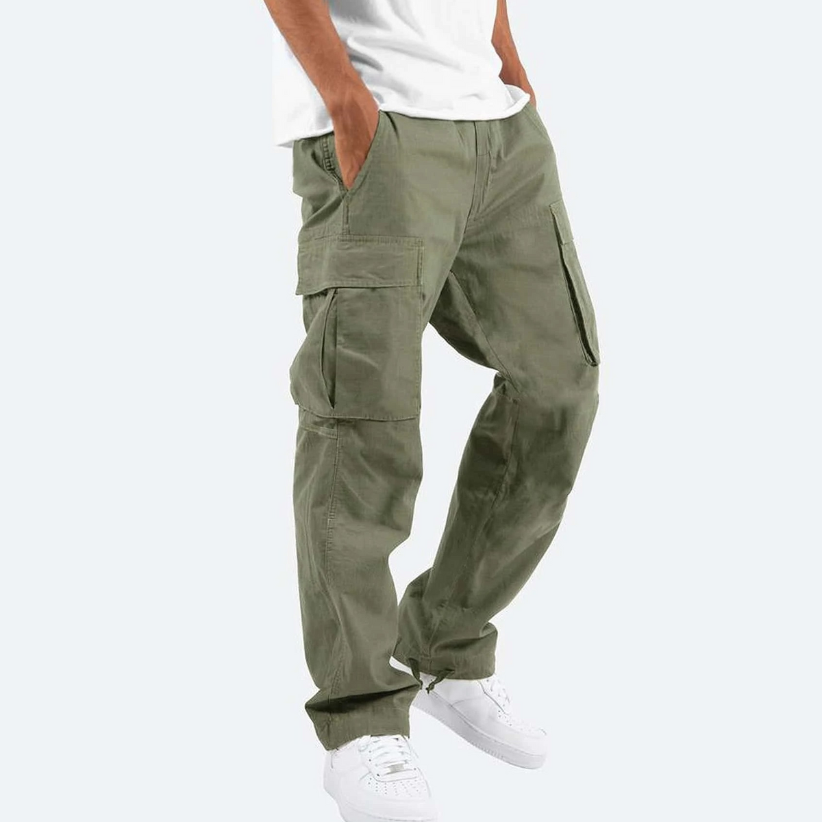 Pantalones cargo cómodos y funcionales para hombres