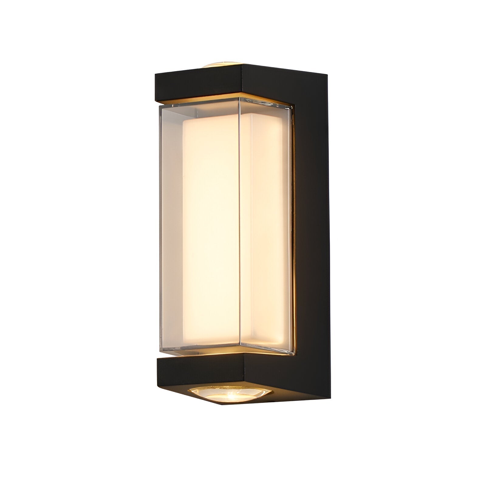 Nordische minimalistische Acryl rechteckige Außenwandleuchte LED Up-Down
