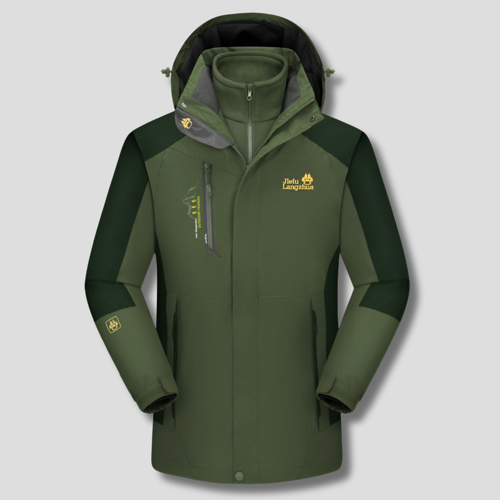 Chaqueta de esquí 3 en 1 Capa funcional de invierno