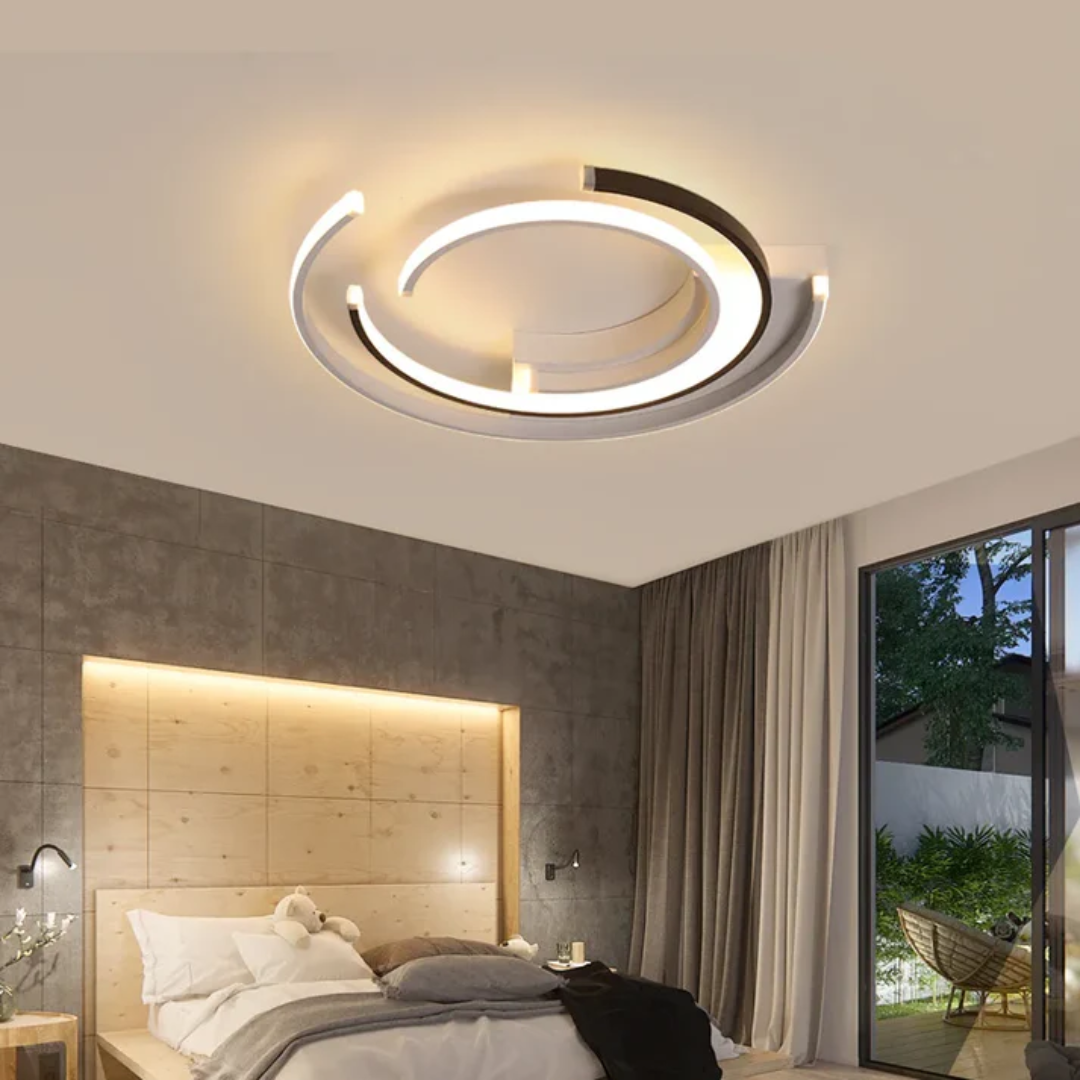 Plafoniera moderna a spirale con LED a 1 luce