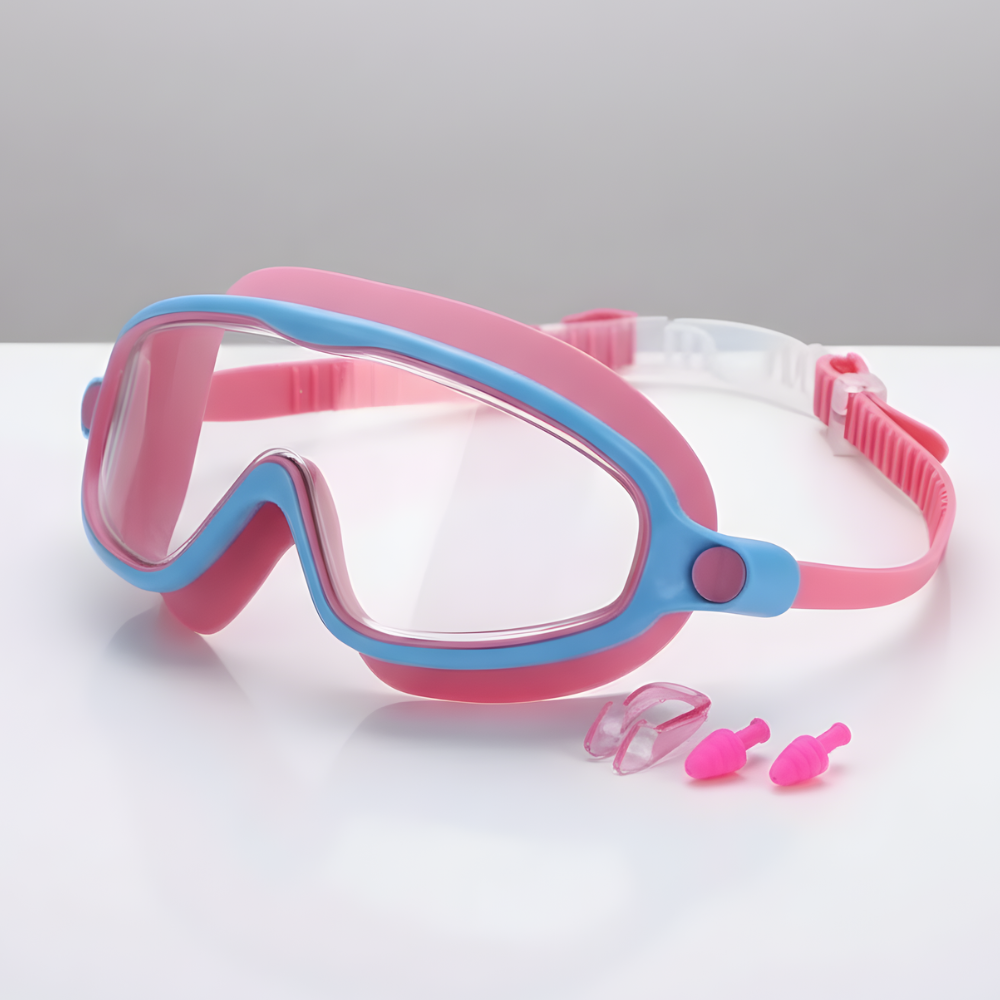 Set de gafas antiniebla para natación infantil