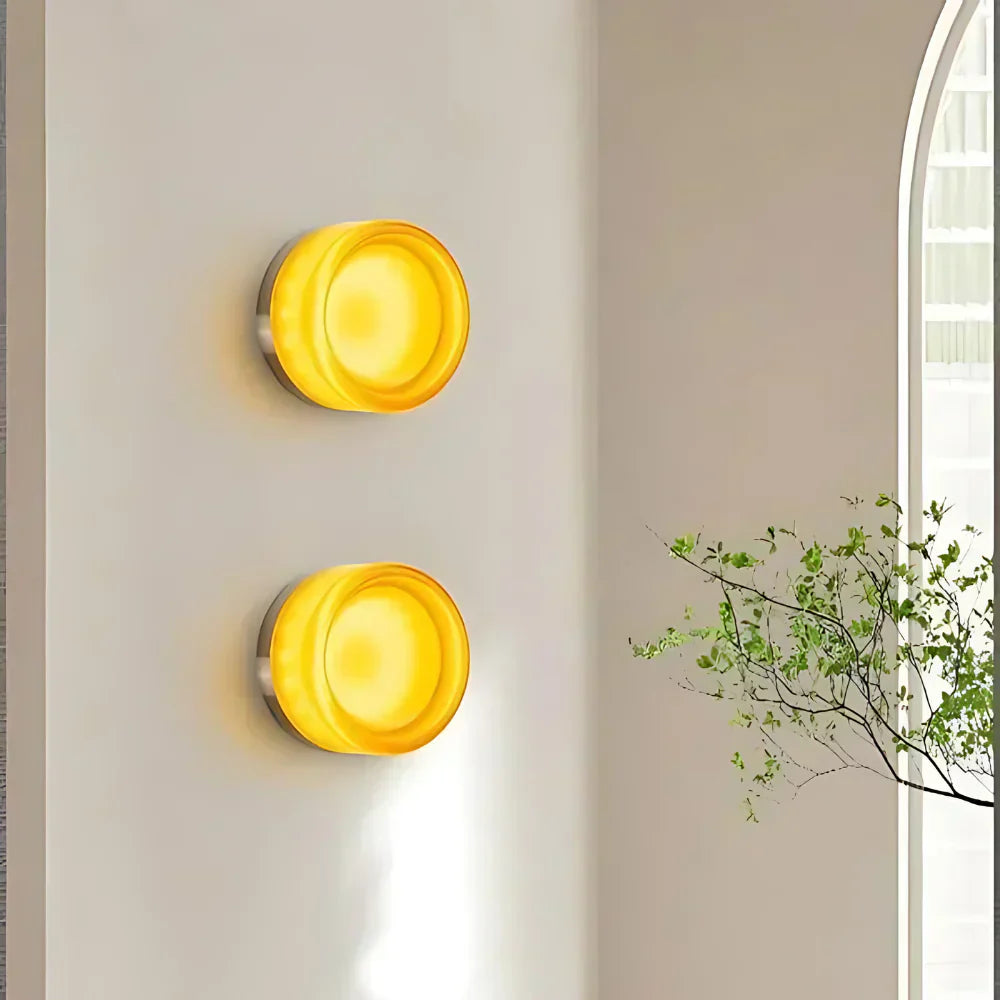 Nordische Acryl Dimple LED-Wandleuchte 1-flammig