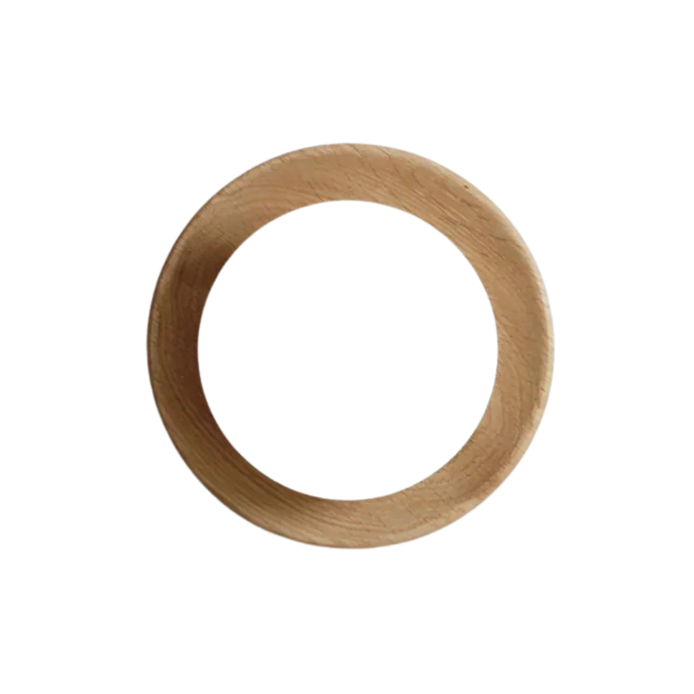 Applique da parete a globo in legno nordico LED 1 luce