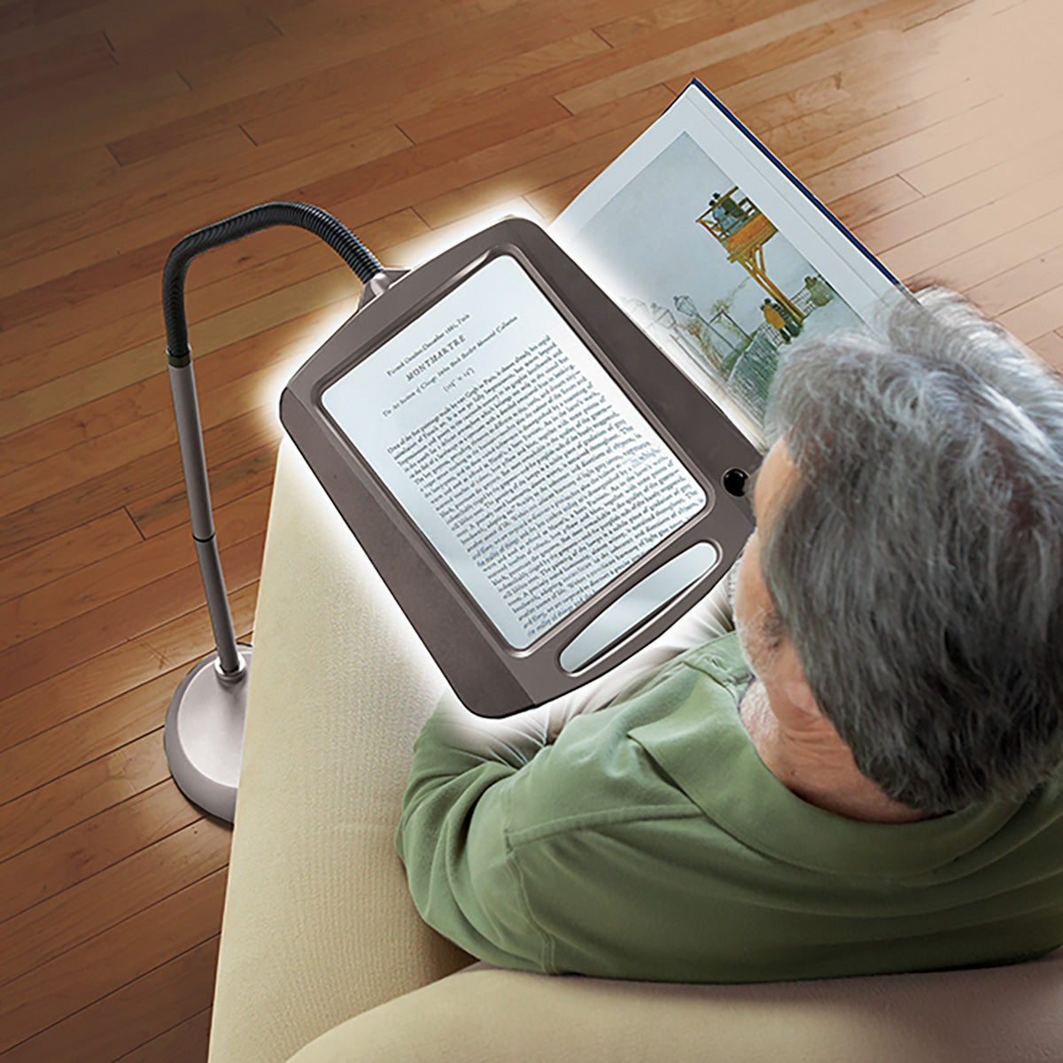 Full-Page Floor Magnifying Lamp