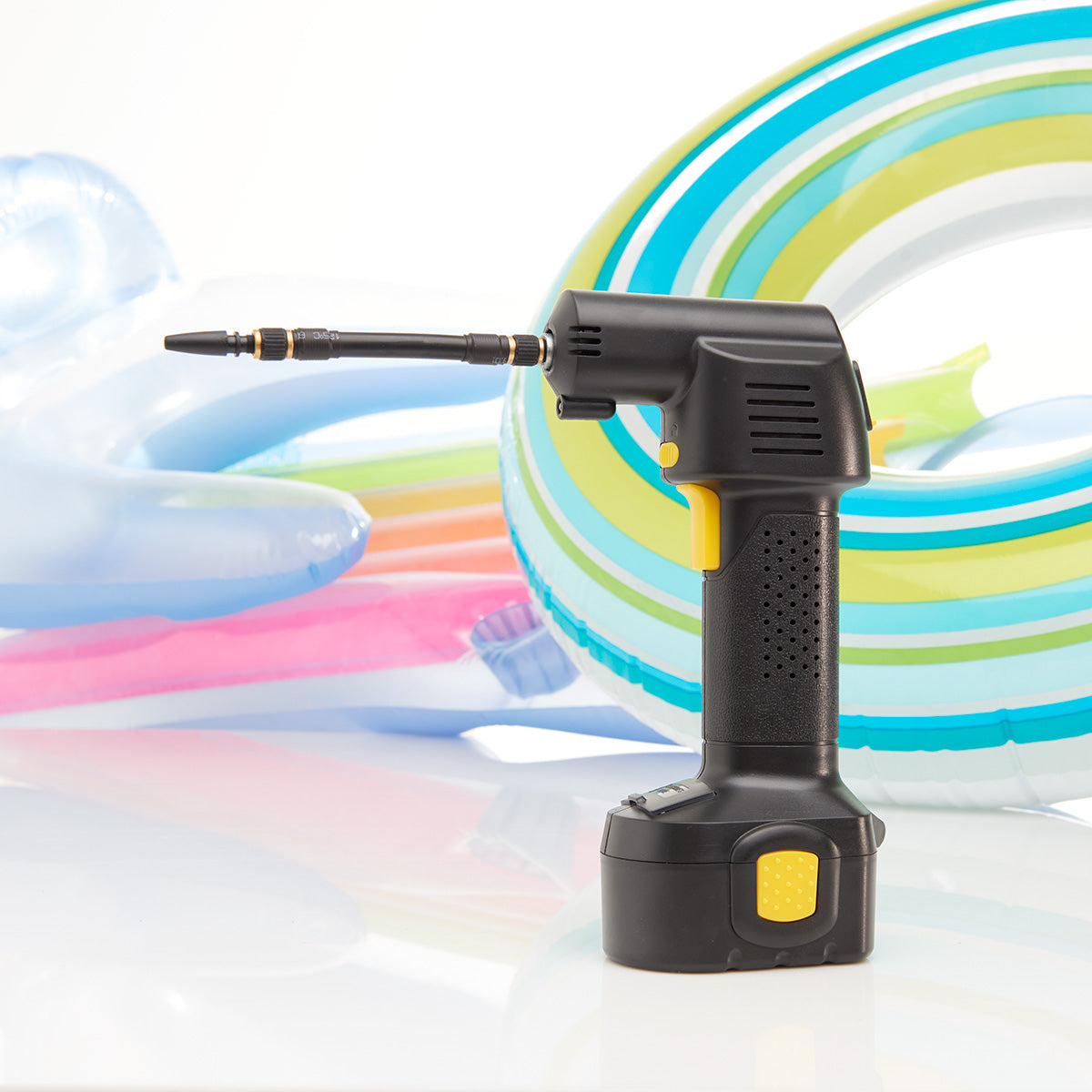 Inflador de neumáticos con parada automática sin cable de Frosetpro