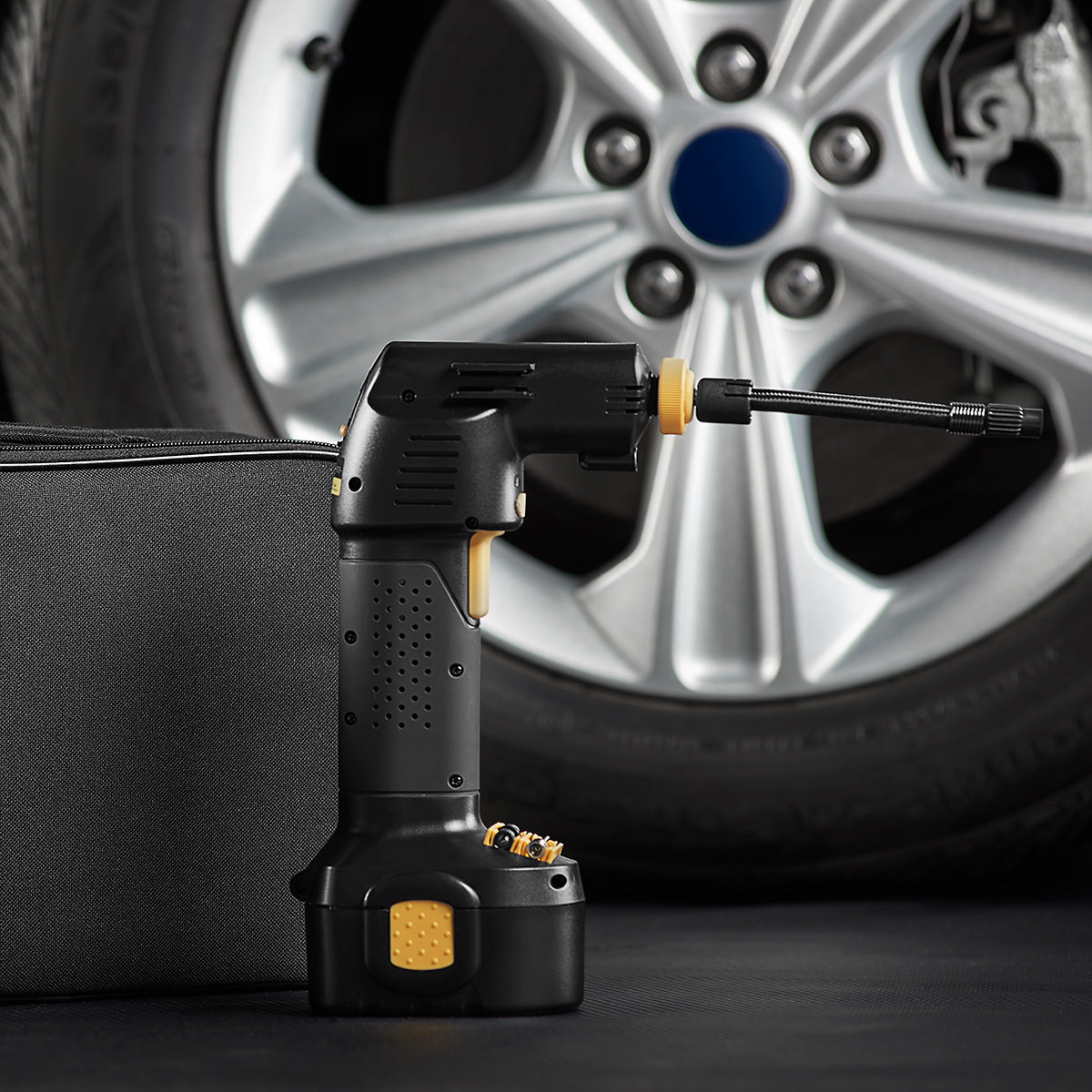 Cordless Auto Stop Tire Inflator by Frosetpro