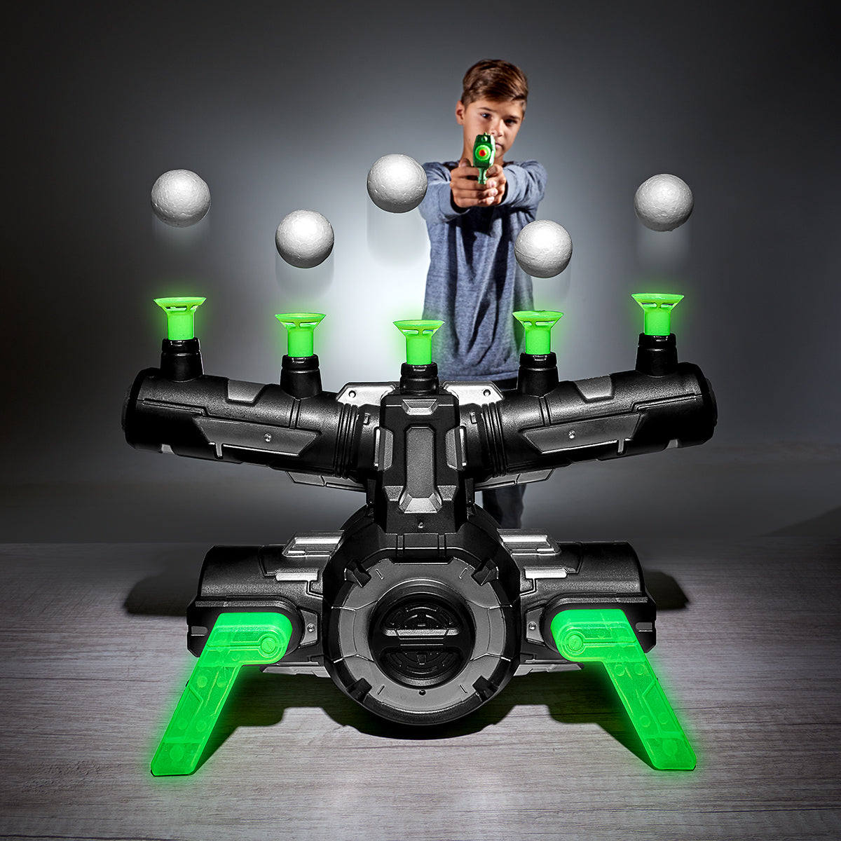 Gioco con Bersaglio Galleggiante Luminoso al Buio