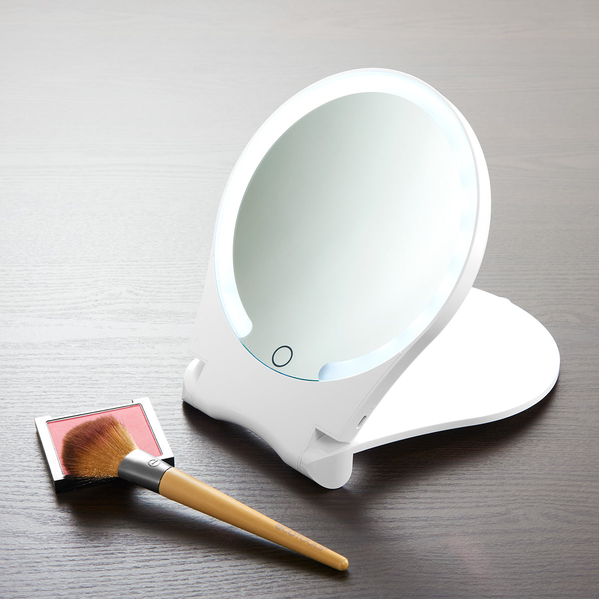 10X Lighted Folding Travel Mirror by Frosetpro