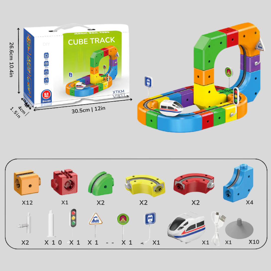 Set da costruzione meccanico 3D di treni