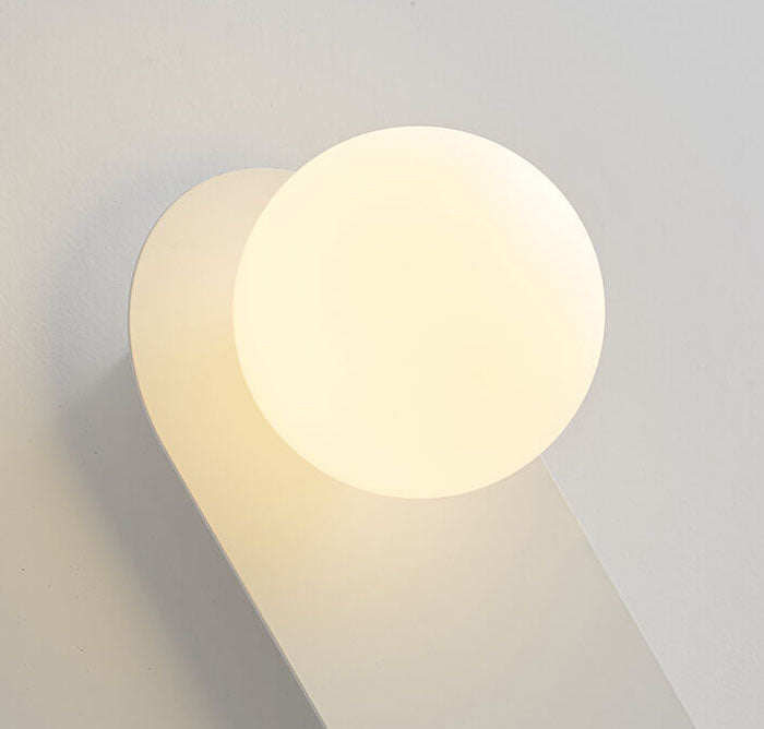 Nordische minimalistische Glas Globus Wandleuchte 1-flammig