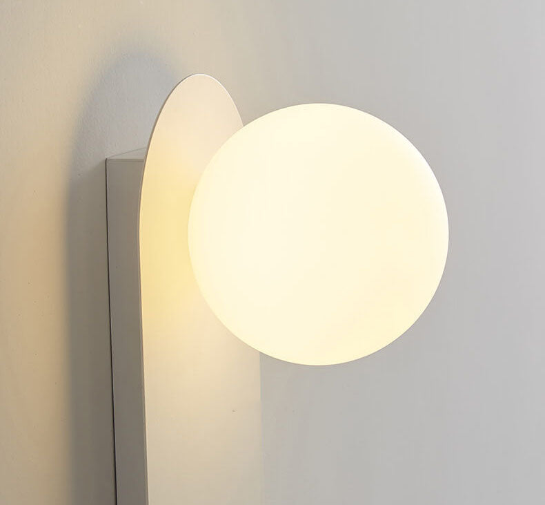 Nordische minimalistische Glas Globus Wandleuchte 1-flammig