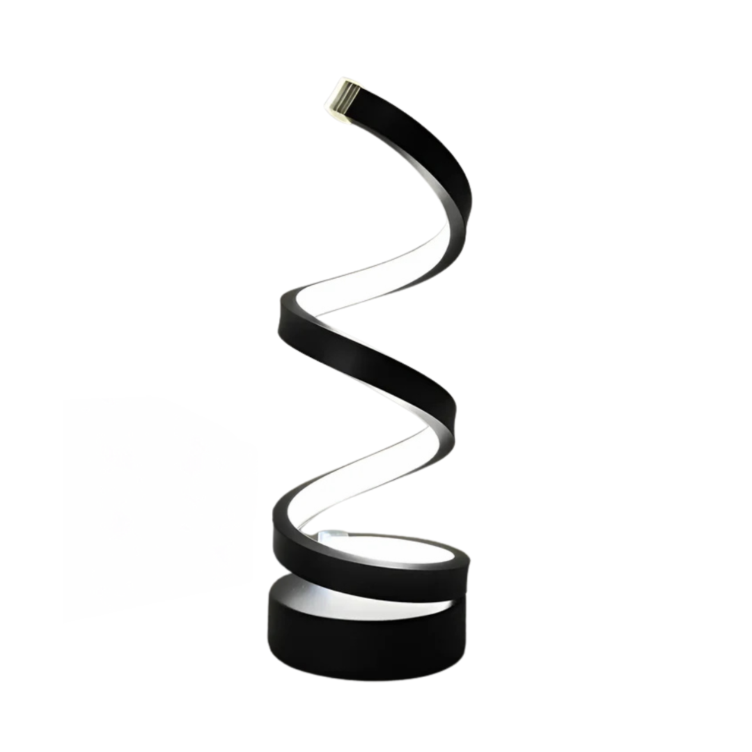 Moderne Spiral LED Tischlampe 1-Flammig