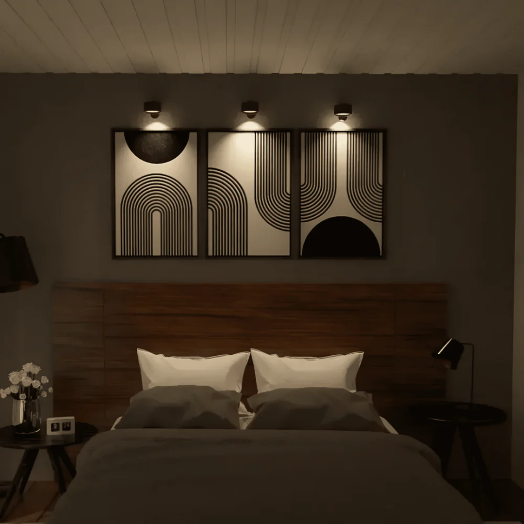 Modern Houtnerf LED Wandlamp 1-Licht