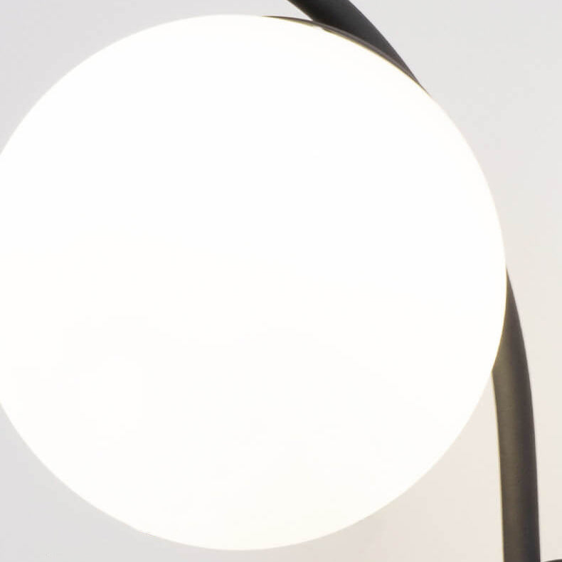 Nordische Glas-Kugel-Bogen-Wandleuchte mit 1 Licht