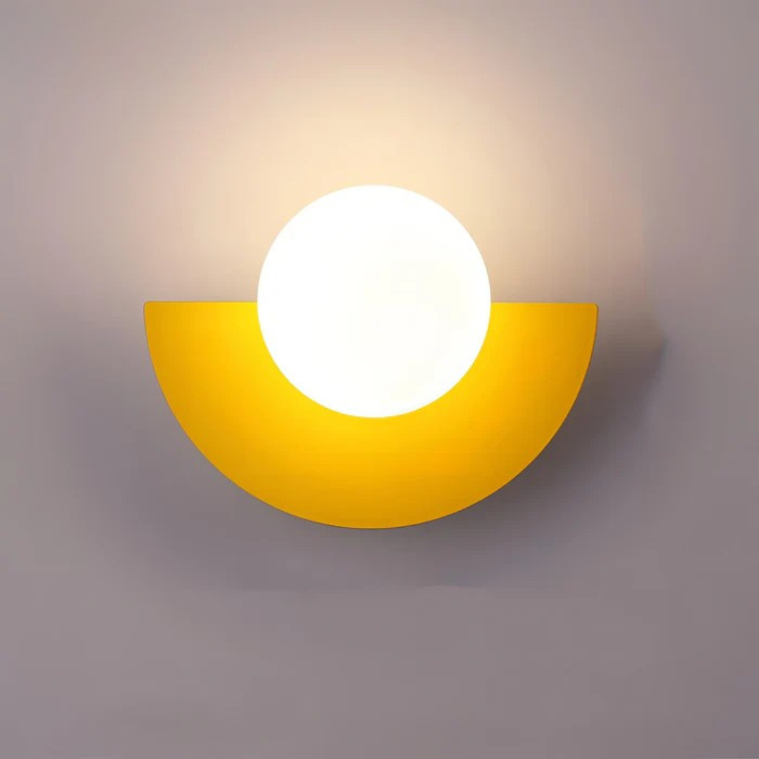 Applique da parete a globo in vetro minimalista moderna LED 1 luce