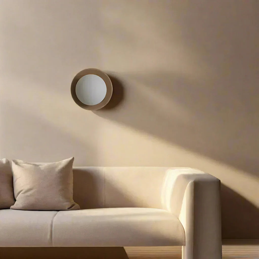 Applique da parete a globo in legno nordico LED 1 luce