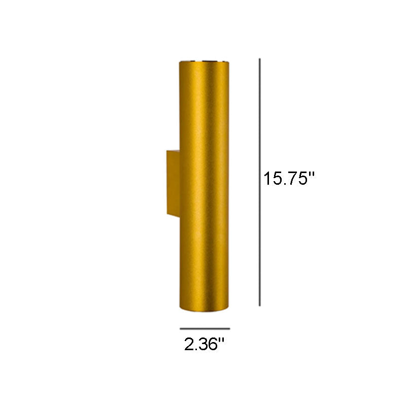 Applique da parete moderna cilindrica LED 2 luci