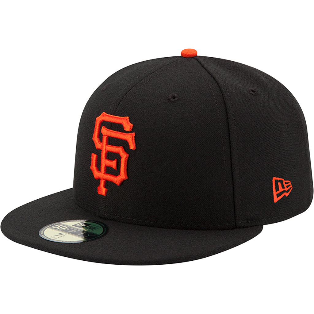 MLB San Francisco Giants Youth New Era Home Authentic Collection 59FIFTY Fitted Hat - Black