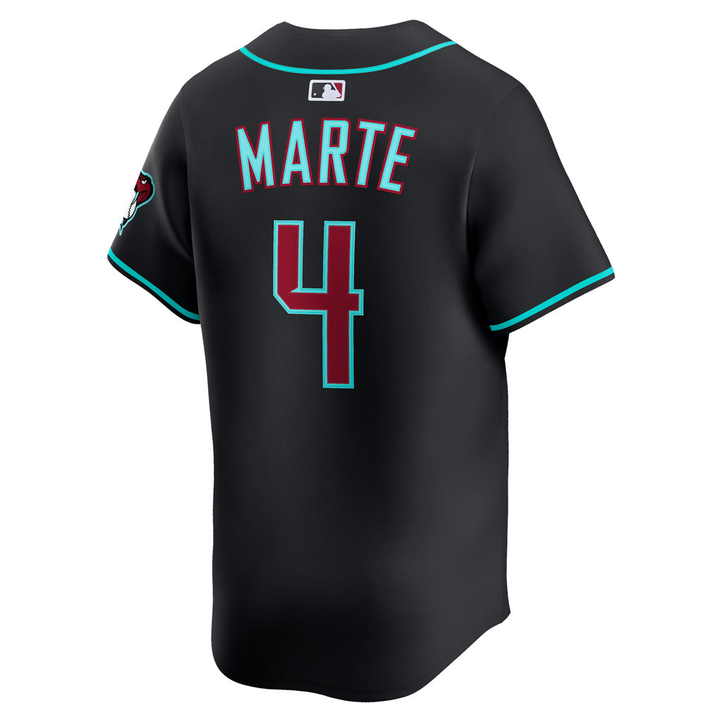 Jersey alternativo limitado Nike de Ketel Marte de los Arizona Diamondbacks de la MLB - Negro