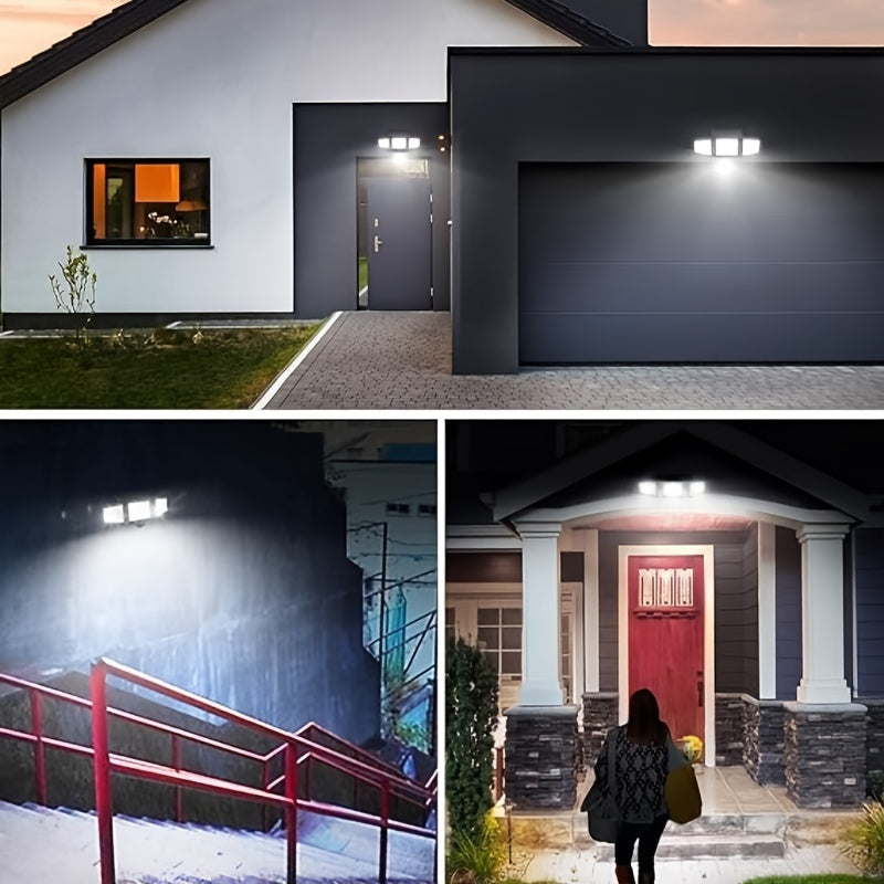 Luci Solari con Sensore di Movimento per Esterni – Fari di Sicurezza LED Impermeabili da 3000LM