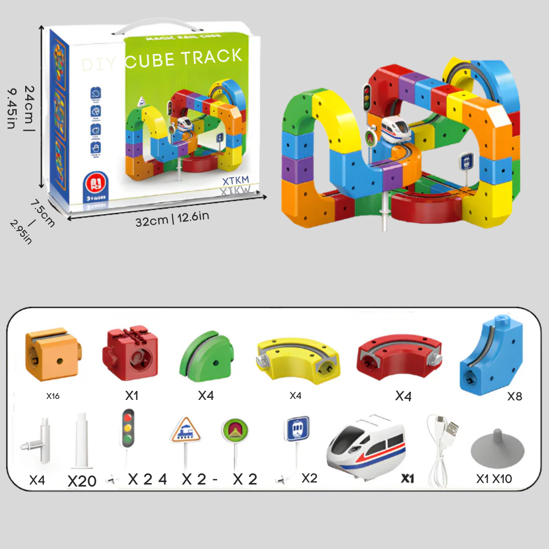 Set da costruzione meccanico 3D di treni