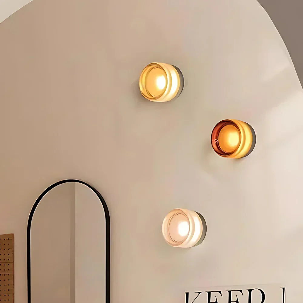 Nordische Acryl Dimple LED-Wandleuchte 1-flammig