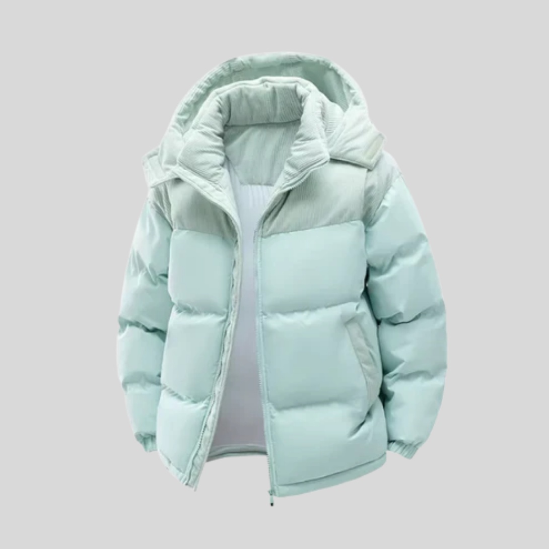 Chaqueta de invierno aislante para hombre con capucha