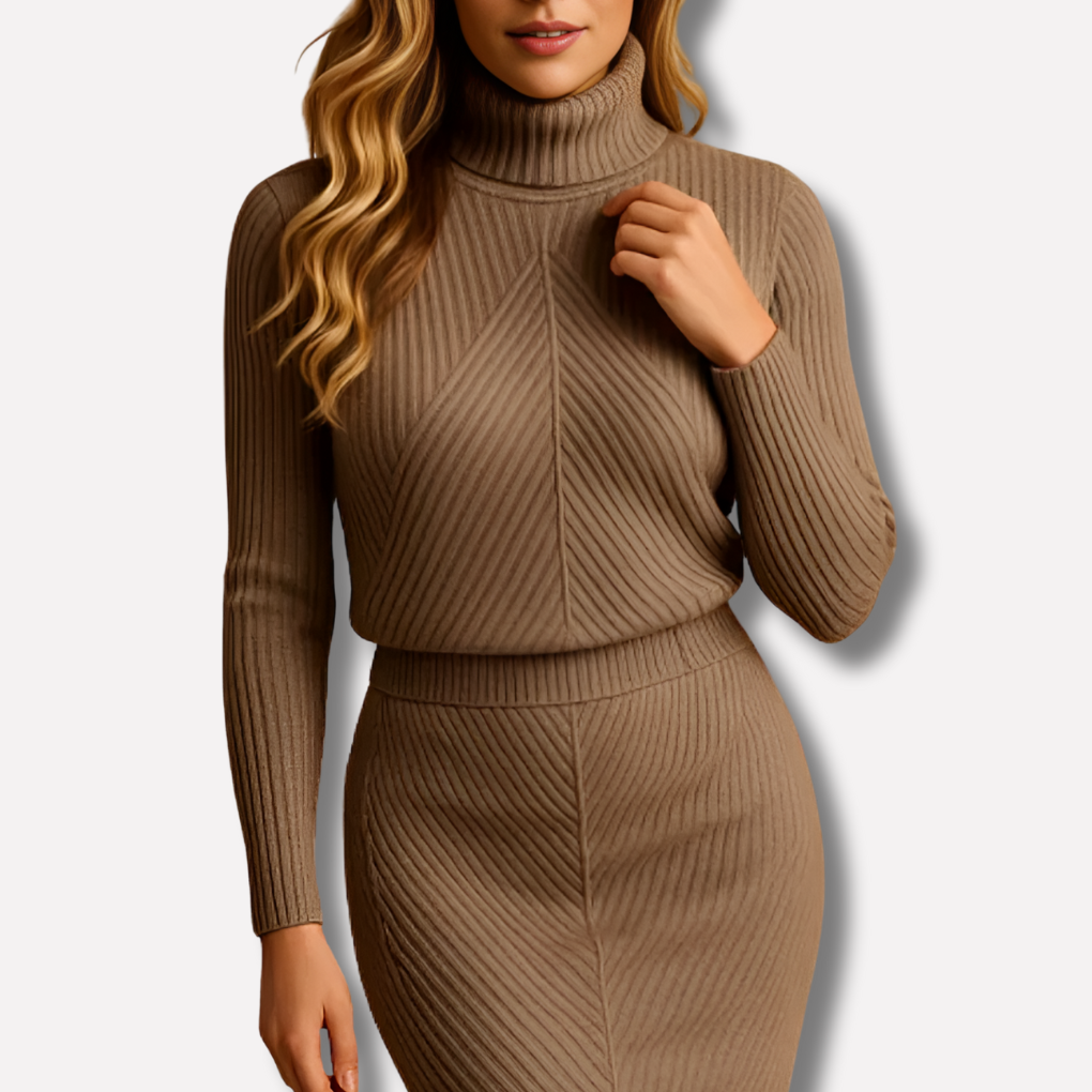 Vestido midi de invierno para mujer