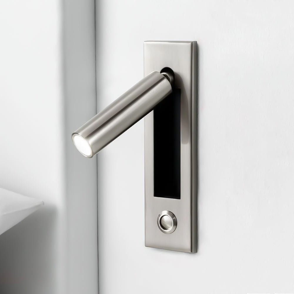Aplique de pared moderno minimalista empotrado de aluminio con LED 1 luz