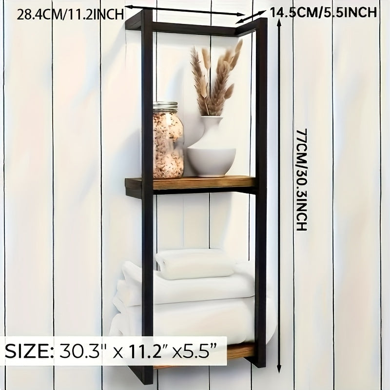 Space-Saving Towel Rack | Wall-Mounted Holder for an Organized Bathroom