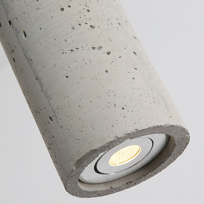 Industrial Cement Cylindrical Pendant 1-Light