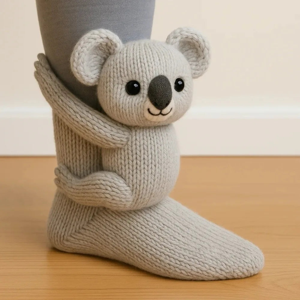 Fun Animal Socks | Cute Sloth-Inspired Design