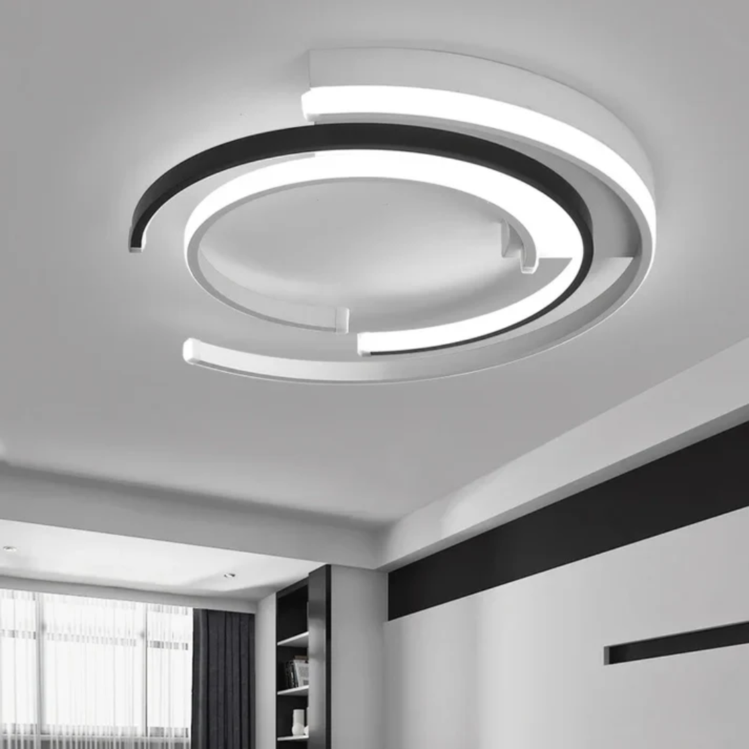 Plafoniera moderna a spirale con LED a 1 luce